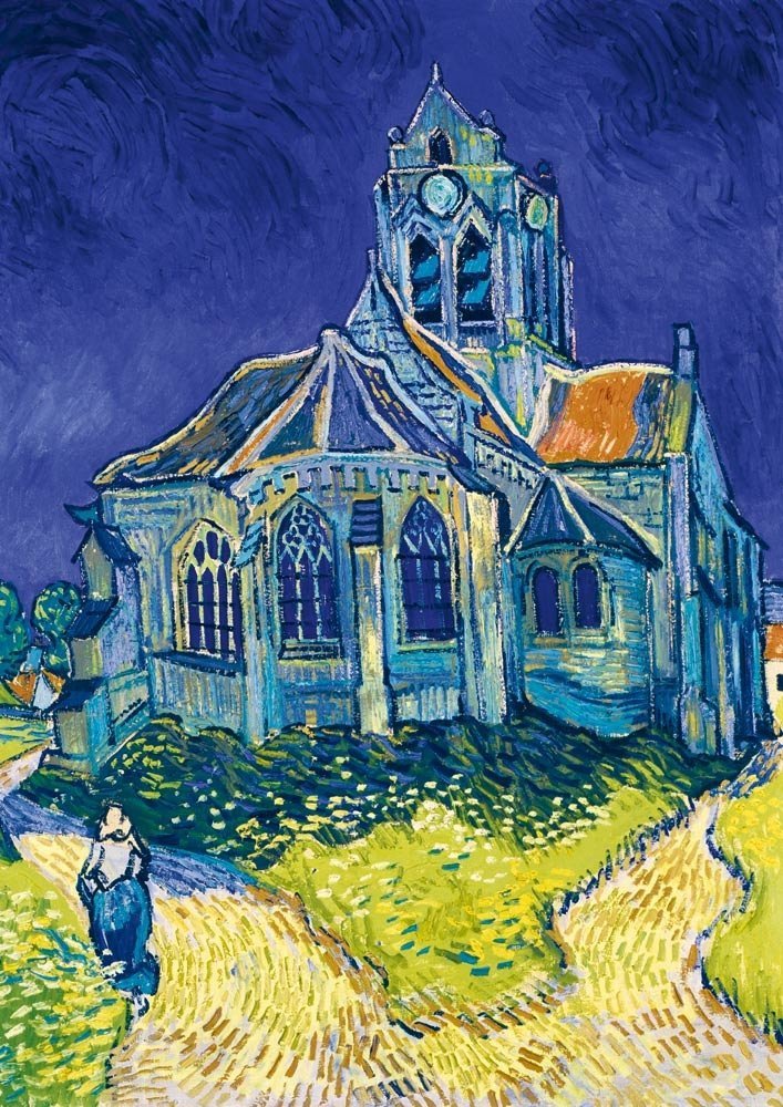Puzzle 1000 Bluebird 60089 Vincent Van Gogh - Kościół w Auvers-Sur-Oise - 1890