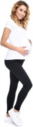 MijaCulture - Komfortowe legginsy ciążowe zimowe 1034 czarne3