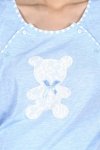 MijaCulture - 2 w 1 komplet koszula nocna i do karmienia + szlafrok 2075 niebieski