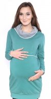  3 w 1 bluza ciążowa i do karmienia „Ellie” 7129 zielony 1