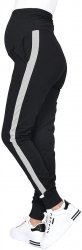 MijaCulture Wygodne spodnie dresowe ciążowe Coco M003 czarny/melanz2