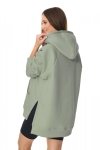 MijaCulture - 3 w 1 ciepła bluza ciążowa i do karmienia z kapturem „Stella ” M014 khaki