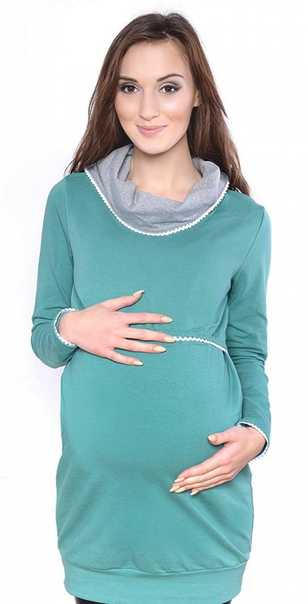  3 w 1 bluza ciążowa i do karmienia „Ellie” 7129 zielony 1