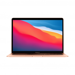 MacBook Air z Procesorem Apple M1 - 8-core CPU + 7-core GPU /  8GB RAM / 2TB SSD / 2 x Thunderbolt / Gold