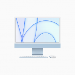 Apple iMac 24 4,5K Retina M1 8-core CPU + 7-core GPU / 16GB / 256GB SSD / Niebieski (Blue) - outlet
