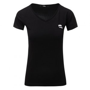 Karl Lagerfeld  t-shirt koszulka damska czarna
