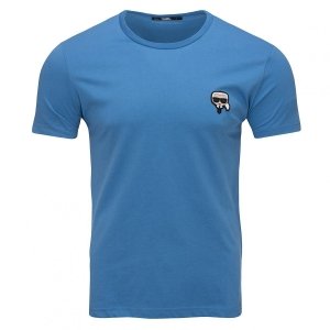 Karl Lagerfeld  t-shirt koszulka męska niebieska