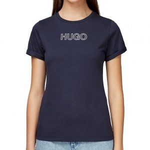 Hugo Boss t-shirt koszulka damska granatowa 50447853