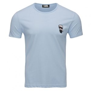 Karl Lagerfeld  t-shirt koszulka męska błękitna