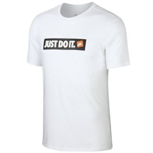 Nike męski t-shirt koszulka biała Just Do It AA6412-100