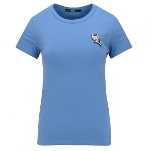 Karl Lagerfeld  t-shirt koszulka damska niebieska