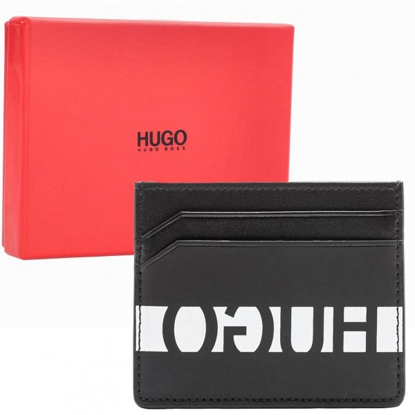 Wizytownik skórzany portfel  Hugo Boss etui na karty wizytówki 
