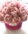  Promocja-40 % Velvet box  z jedwabnymi rózami -L