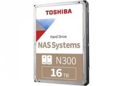 Dysk Toshiba N300 HDWG31GUZSVA 3,5 16TB SATA 7200 512MB BULK