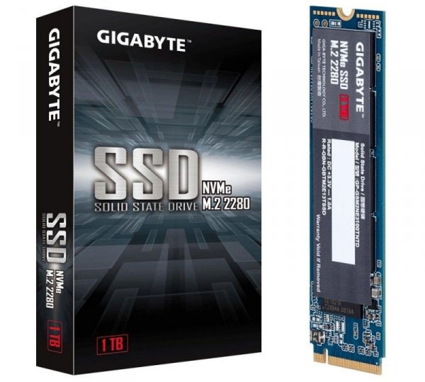 Dysk SSD Gigabyte 1TB M.2 2280 PCIe 3.0 x4 NVMe (2500/2100 MB/s)