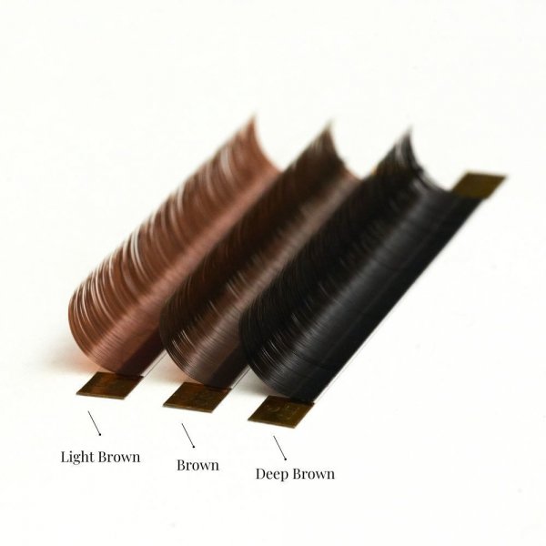 DEEP BROWN WAVE LASHES CC 0,05 (20 strisce )