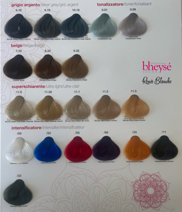 Farba do włosów profesjonalna Bheyse - Rene Blanche 100 ml   6.58