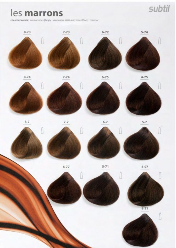 5/27 Crème - Chatain Clair Irisé Marron: Profesjonalna Farba do włosów Subtil CREME  60 ml.