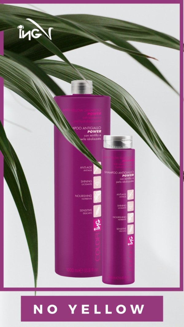 ING Szampon ANTI YELLOW  niwelujący żólty odcień 250 ml.