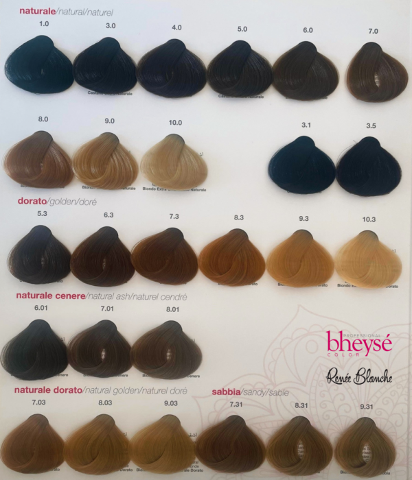Farba do włosów profesjonalna Bheyse - Rene Blanche 100 ml   0.06 