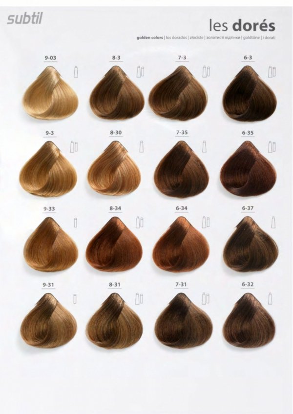 6/75 Crème - Blond Foncé Marron Acajou   Profesjonalna Farba do włosów Subtil CREME  60 ml.
