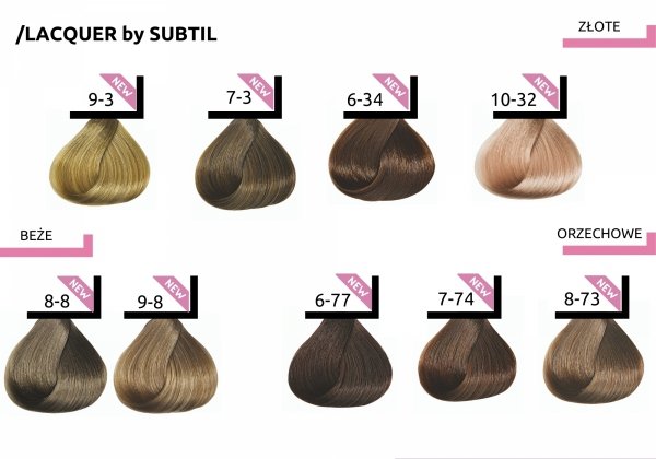 LACQUER 10-12 - Blond Très Très Clair Cendré Irisé VERY VERY LIGHT ASH IRIDESCENT BLOND SUBTIL LACQUER XXL SHINE Profesjonalny Toner Kwasowy z efektem lustrzanego blasku  Subtil 60 ml.
