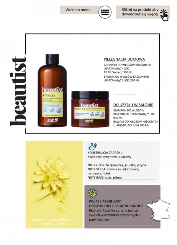 Beautist - Szampon do włosów kręconych ujarzmiający loki 950 ml. Profesjonalna linia fryzjerska