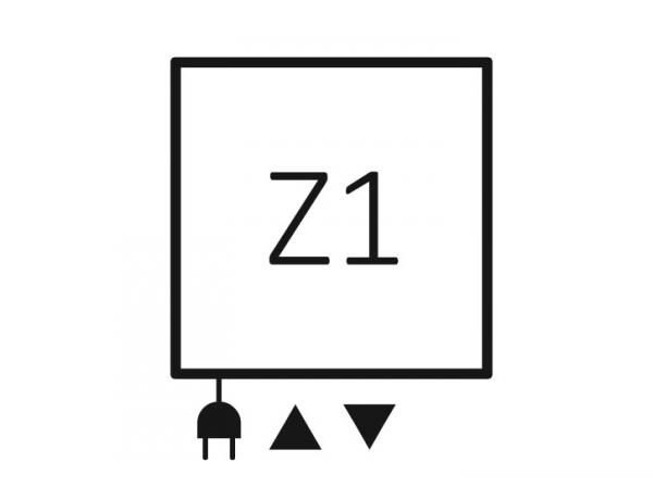 ZIGZAG 1780x500 Metallic Black Z1