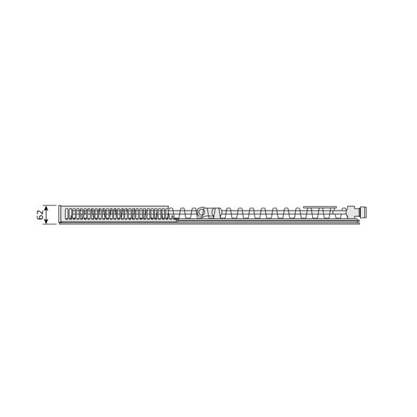 Purmo Plan Ventil Compact Flex FCVF11 500x700