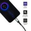 Qoltec Kabel USB 2.0 typ C | USB 2.0 typ C 100W | QC 3.0 | PD | 1m |    Czarny