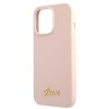 Guess Silicone Script MagSafe - Etui iPhone 13 Pro (różowy)