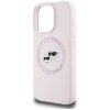 Karl Lagerfeld Silicone Double Heads And Circle MagSafe - Etui do iPhone 16 Pro (różowy)
