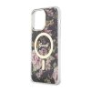 Guess Flower MagSafe - Etui iPhone 14 Pro Max (Czarny)