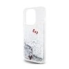 Hello Kitty Liquid Glitter Charms Kitty Head - Etui iPhone 14 Pro (srebrny)