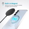 Speck Presidio Perfect-Clear Magnet - Etui Samsung Galaxy S25+ / S24+ MagSafe (Clear / Chrome Finish / Serene Silver)