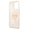 Karl Lagerfeld Karl’s Head Glitter - Etui iPhone 13 Pro (złoty)
