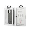 Guess Saffiano Triangle Logo Case – Etui iPhone 14 Plus (srebrny)