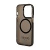 Guess Gold Outline Translucent MagSafe - Etui iPhone 14 Pro (czarny)