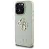 Guess Grained Big 4G Logo Small Classic Logo - Etui do iPhone 16 Pro (zielony)