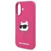 Karl Lagerfeld Silicone Choupette Head Print MagSafe - Etui iPhone 16 (fuksja)