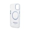 Guess Metal Outline Magsafe - Etui iPhone 14 Plus (przezroczysty / niebieski)