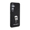 Karl Lagerfeld Fixed Glitter Ikonik Logo Metal Pin - Etui Samsung Galaxy S24 (czarny)