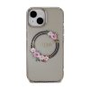 Guess IML Flowers Wreath MagSafe - Etui iPhone 15 (czarny)