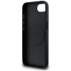 Guess Grained Triangle MagSafe - Etui do iPhone 16e (czarny)