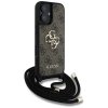 Guess 4G Big Logo Cord Strap Crossbody - Etui do iPhone 16 (brązowy)