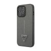 Guess Saffiano Triangle Logo Case – Etui iPhone 14 Pro Max (srebrny)