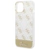 Guess 4G Stripe Script Logo Electroplated Pattern – Etui iPhone 14 Plus (złoty)