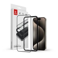 CRONG Szkło hartowane 9H na cały ekran iPhone 15 Pro 