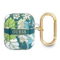 Guess Flower - Etui Airpods 1/2 gen (Green) 