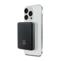 Mercedes Stars Pattern MagSafe - Power Bank indukcyjny 3000 mAh 5W MagSafe (czarny) 